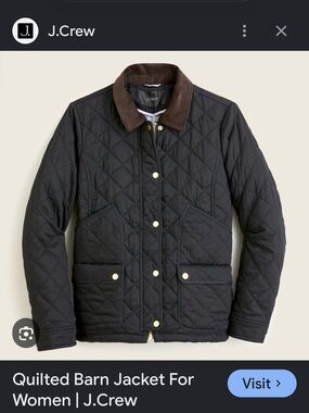 J. Crew Quilted  Barn Jacket
